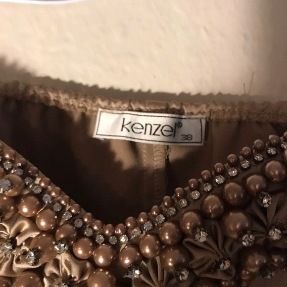 Kenzel Brown 3 Pc Skirt Suit size 38/8 - Picture 4 of 7